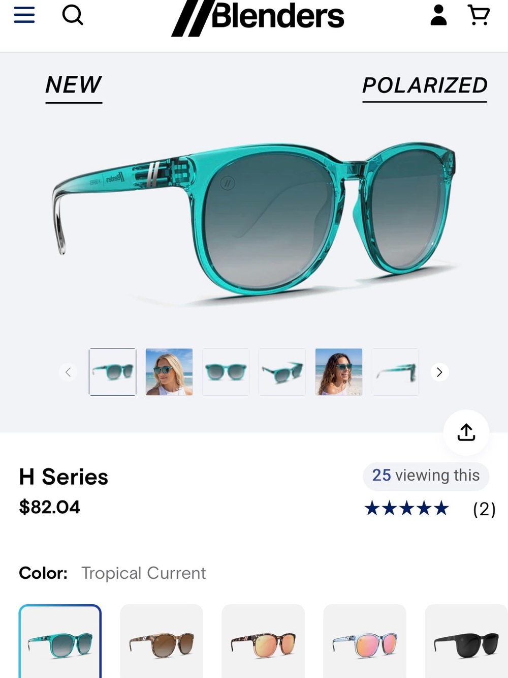 Blenders H Series Polarized Sunglasses - Tropical Current